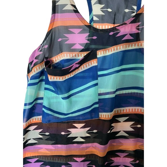 SHOW ME YOUR MUMU Womens Tank Top Aztec Sleeveless Scoop Neck Multicolor Size S - Picture 3 of 4